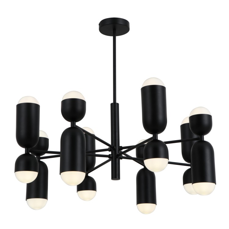 Black Metal Arms 16-Bulbs-riipusvalot