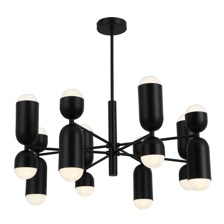 Black Metal Arms 16-Bulbs-riipusvalot
