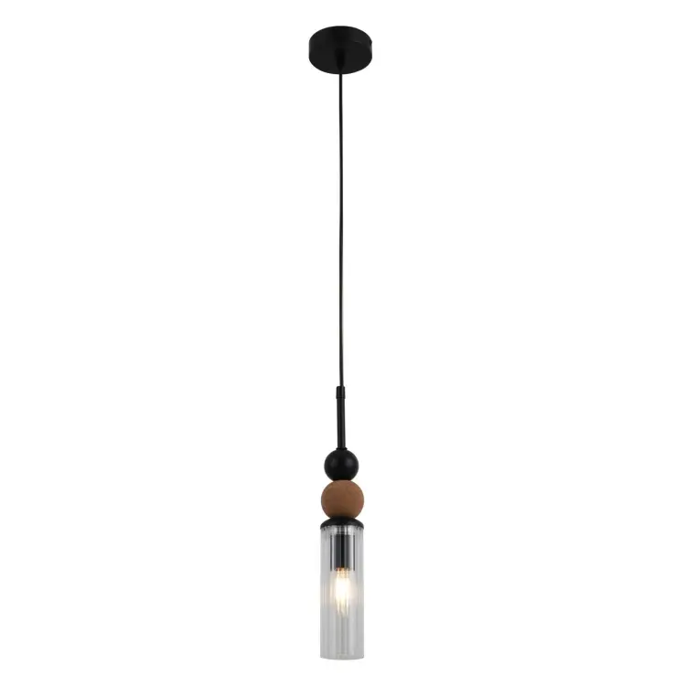 Minimalistinen puinen palloriippuvalaisin