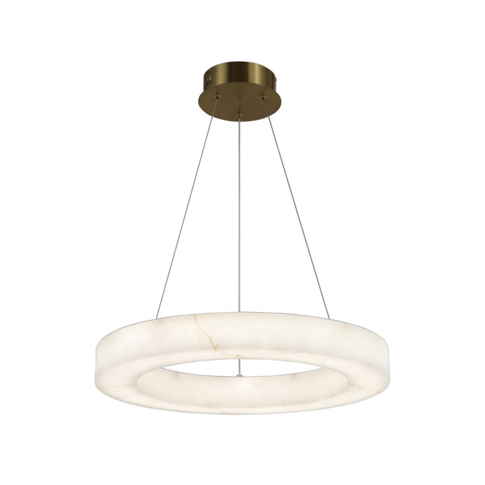 Moderni Alabaster Ring LED-riippuvalaisin